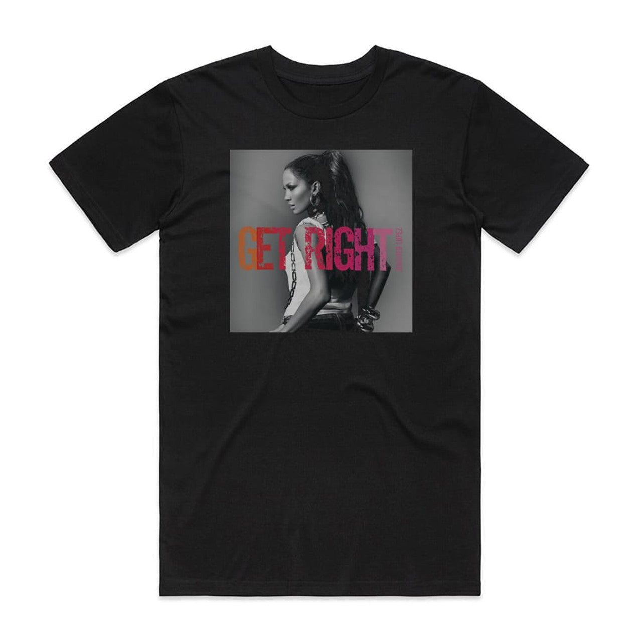 Jennifer Lopez Get Right T-Shirt Black