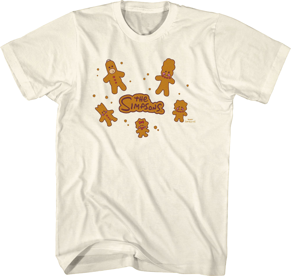 Gingerbread Cookies Simpsons T-Shirt