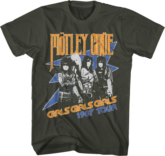 Girls Girls Girls 1987 Tour Motley Crue T-Shirt