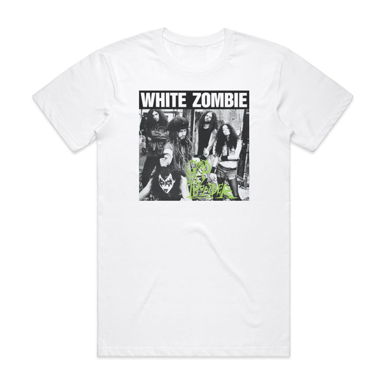 White Zombie God Of Thunder T-Shirt White