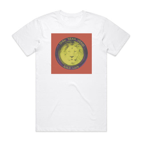 Yeah Yeah Yeahs Gold Lion 1 Album Cover T-Shirt White