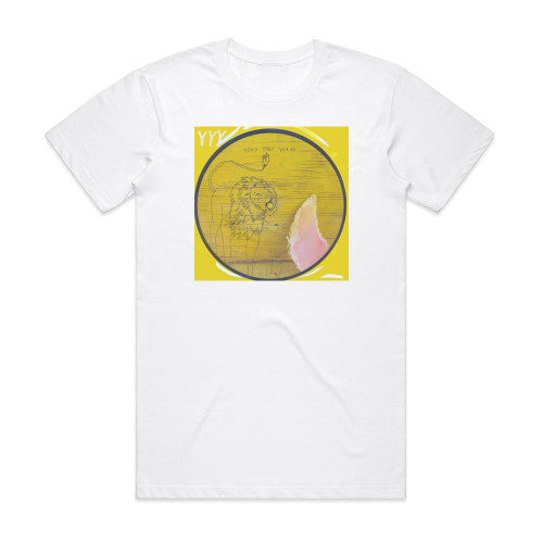 Yeah Yeah Yeahs Gold Lion Album Cover T-Shirt White