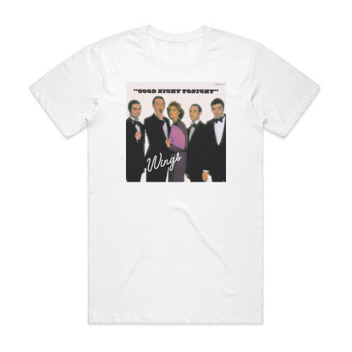 Wings Goodnight Tonight Album Cover T-Shirt White