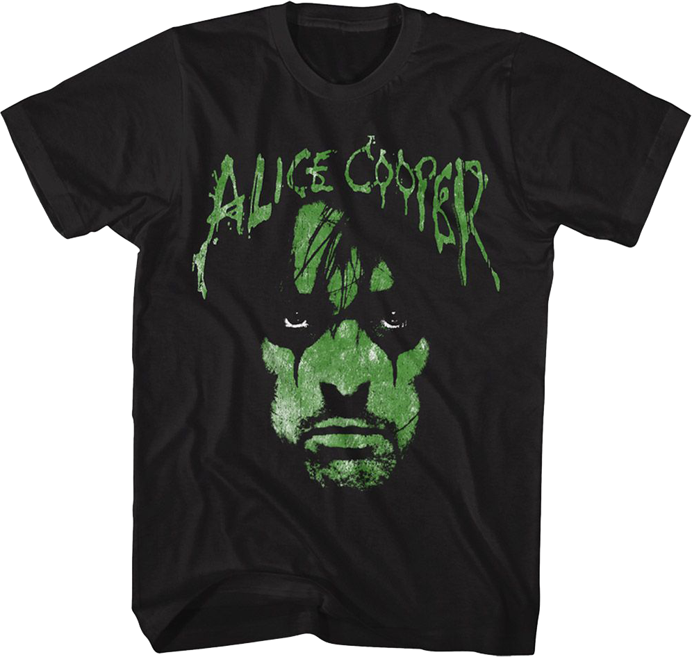 Green Face Alice Cooper T-Shirt