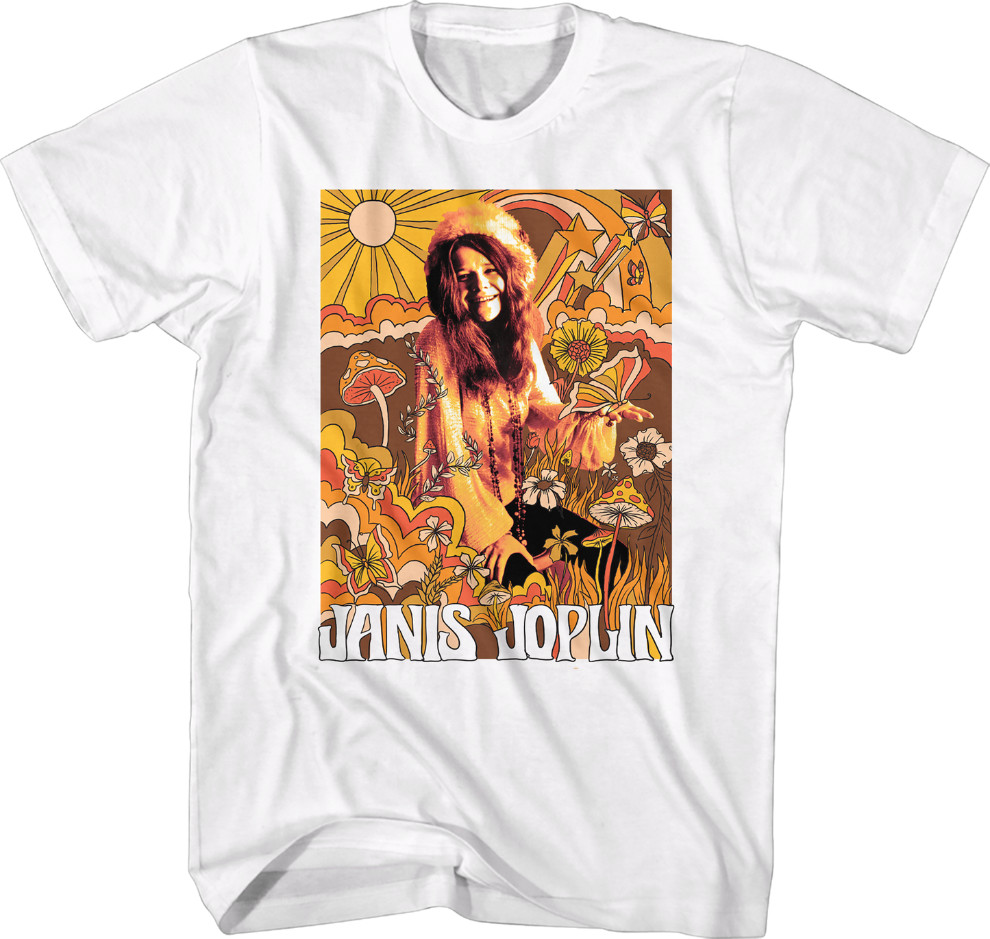 Groovy Drawings Janis Joplin T-Shirt