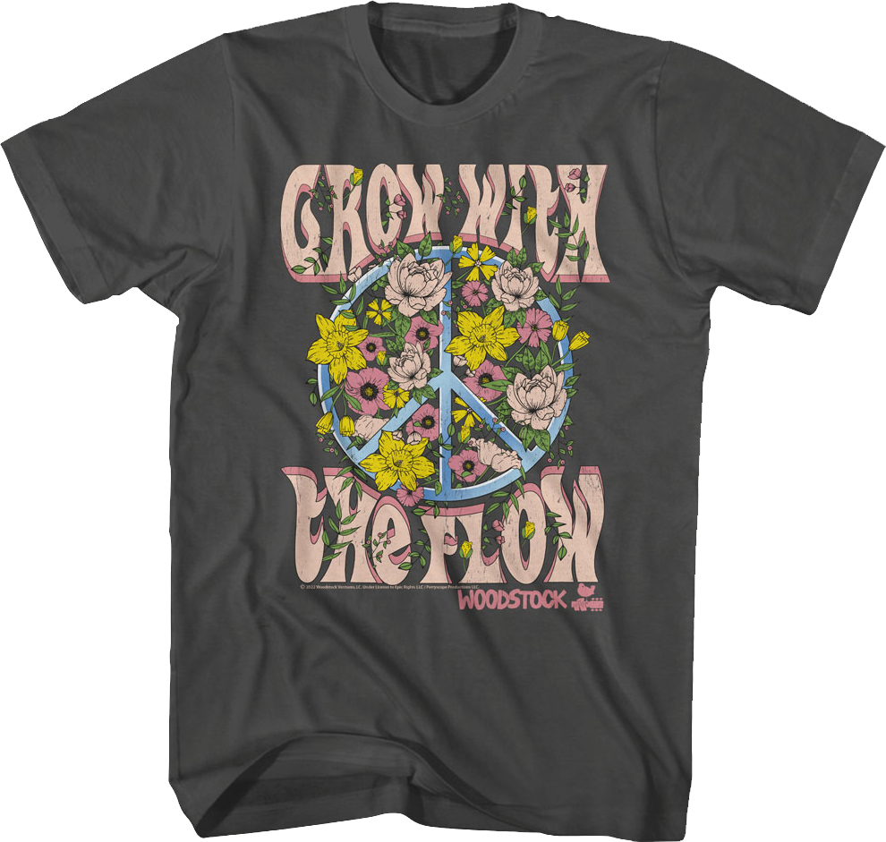 Grow With The Flow Woodstock T-Shirt