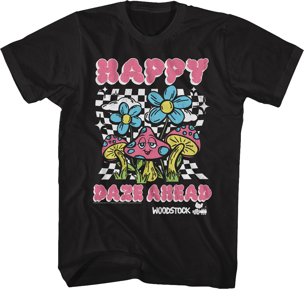 Happy Daze Ahead Woodstock T-Shirt