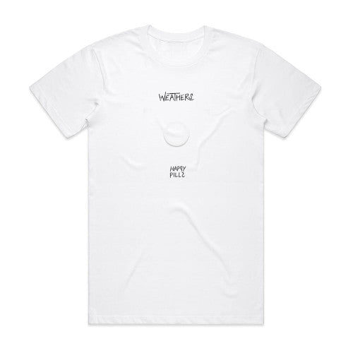 Weathers Happy Pills Album Cover T-Shirt White