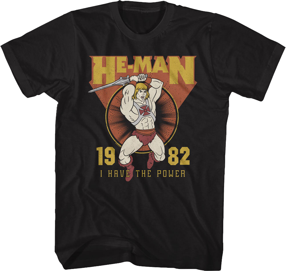 He-Man I Have The Power 1982 Masters of the Universe T-Shirt