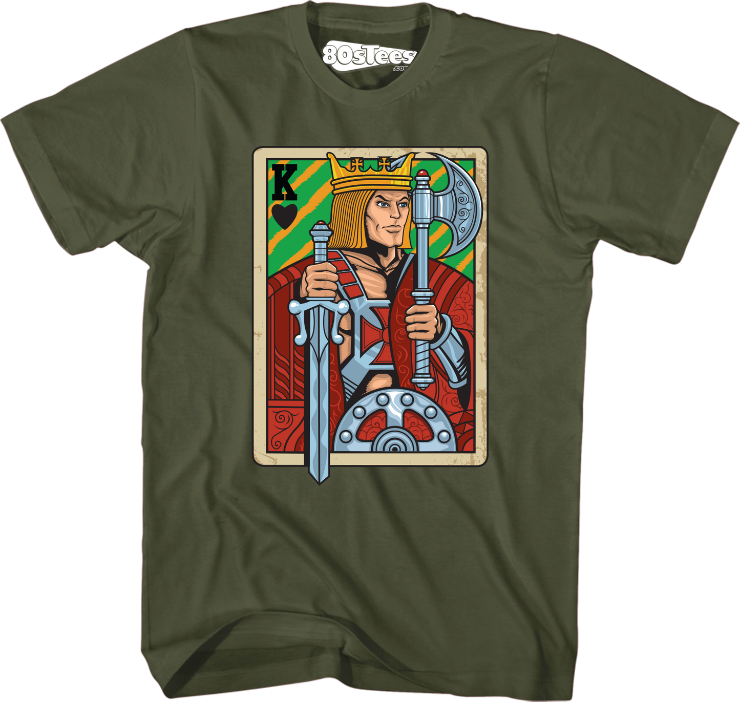 He-Man King Adam Playing Card T-Shirt