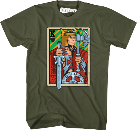 He-Man King Adam Playing Card T-Shirt