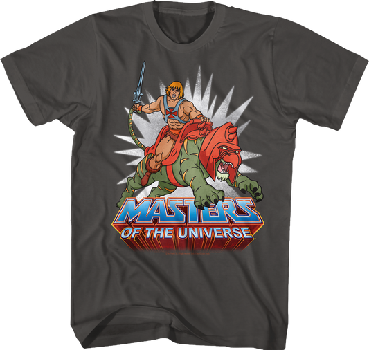 He-Man Rides Into Battle Masters of the Universe T-Shirt