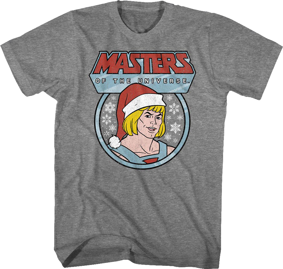 He-Man Santa Claus Hat Masters of the Universe T-Shirt