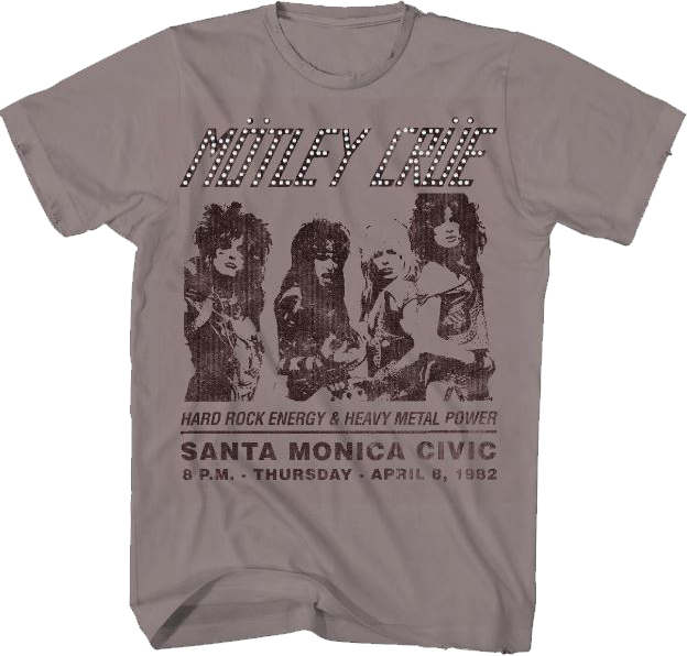 Heavy Metal Power Motley Crue T-Shirt