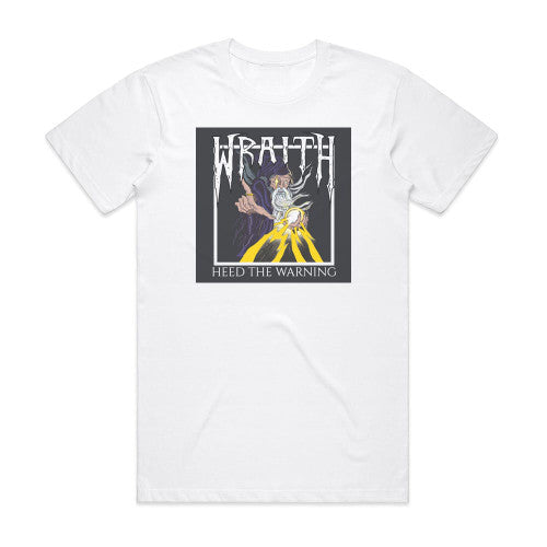 Wraith Heed The Warning Album Cover T-Shirt White