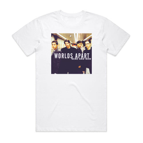 Worlds Apart Here And Now Album Cover T-Shirt White