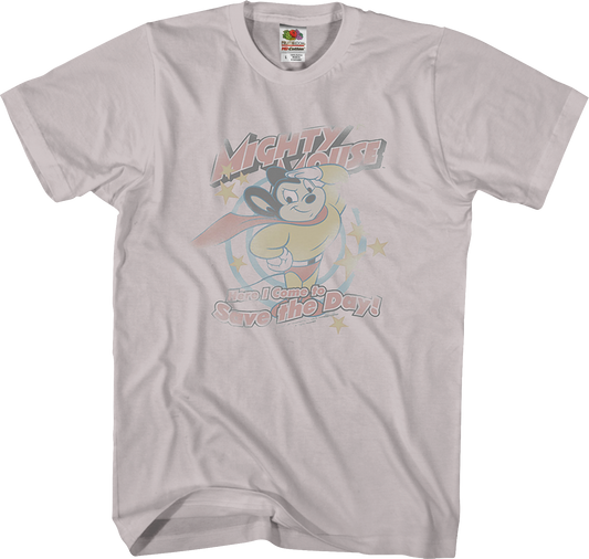 Here I Come to Save the Day Mighty Mouse T-Shirt