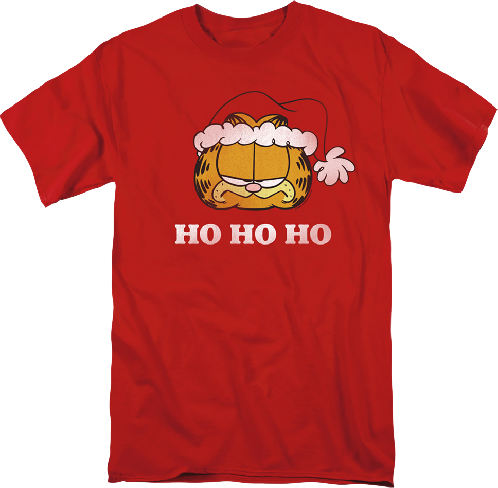 Ho Ho Ho Garfield Christmas T-Shirt