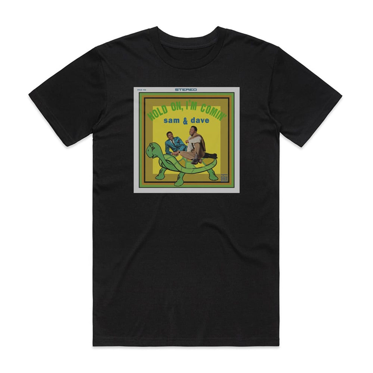 Sam and Dave Hold On Im Comin T-Shirt Black