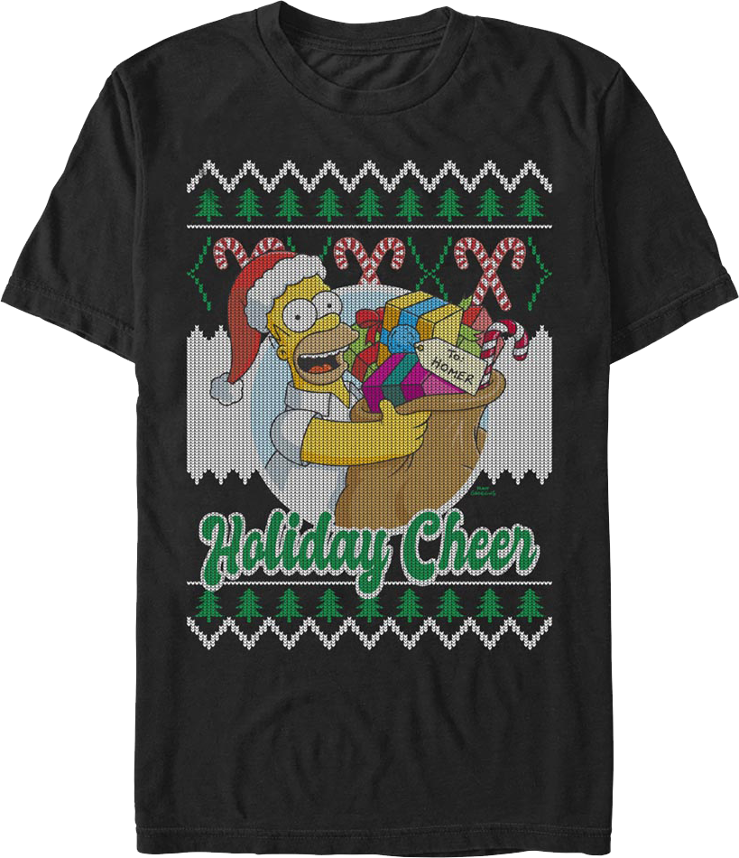 Holiday Cheer Simpsons T-Shirt