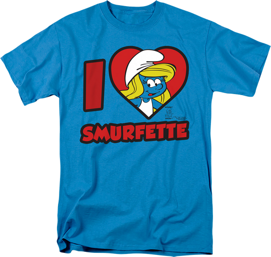 I Love Smurfette Smurfs T-Shirt