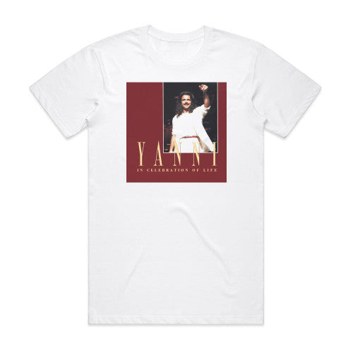 Yanni In Celebration Of Life Album Cover T-Shirt White