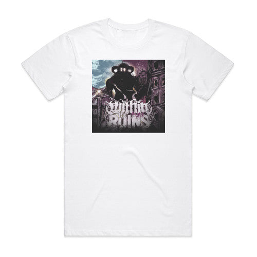 Within the Ruins Invade Album Cover T-Shirt White