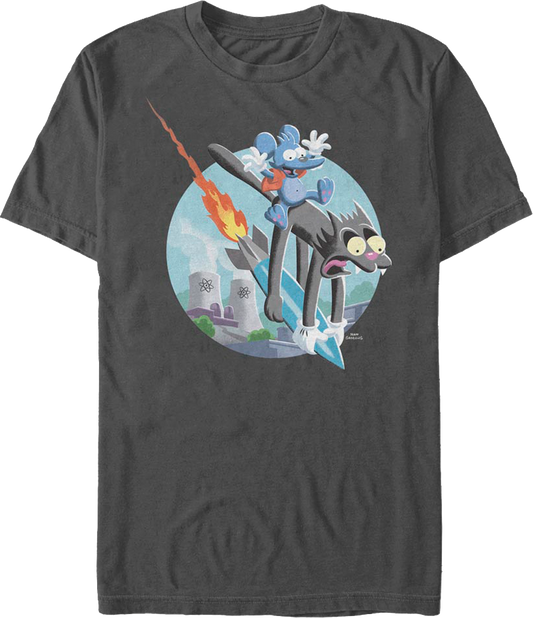 Itchy & Scratchy Missile The Simpsons T-Shirt