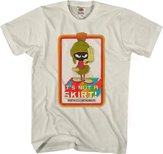 It's Not A Skirt Marvin The Martian Looney Tunes T-Shirt