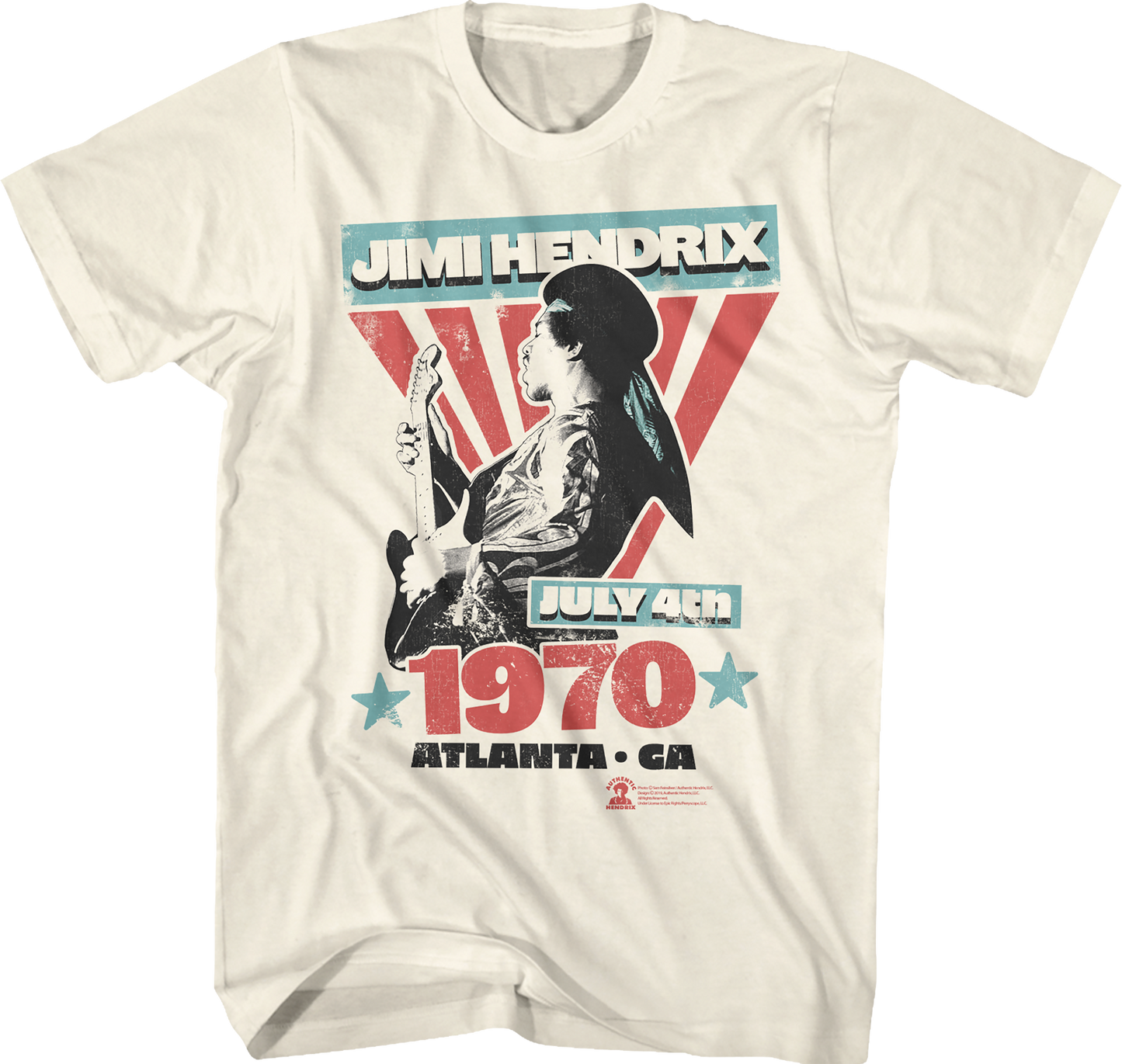 July 4th 1970 Jimi Hendrix T-Shirt