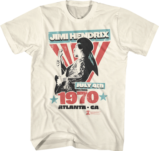 July 4th 1970 Jimi Hendrix T-Shirt