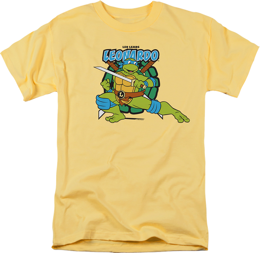 Leonardo Leads Teenage Mutant Ninja Turtles T-Shirt