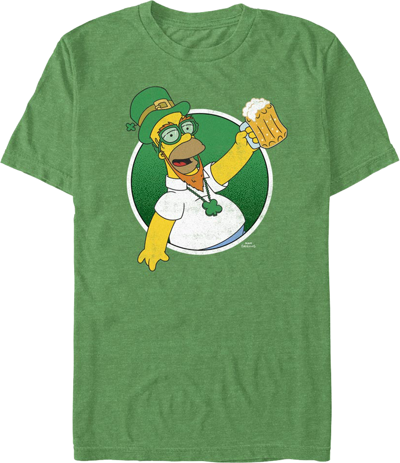 Leprechaun Homer Simpson T-Shirt