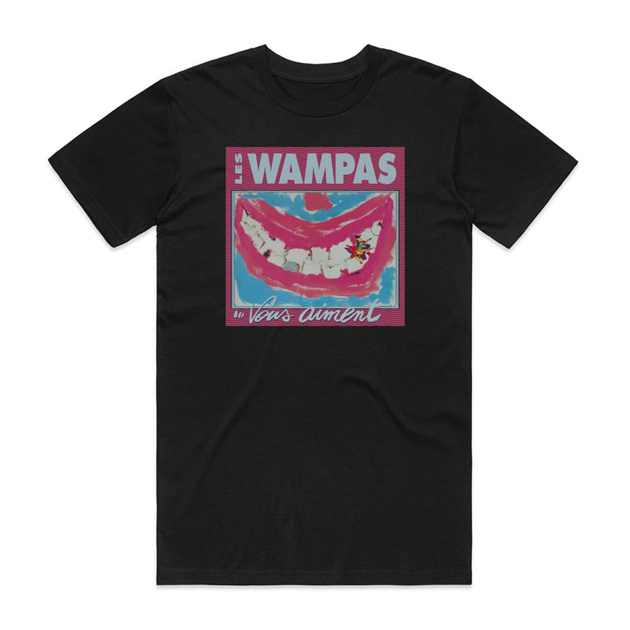 Les Wampas Les Wampas Vous Aiment T-Shirt Black