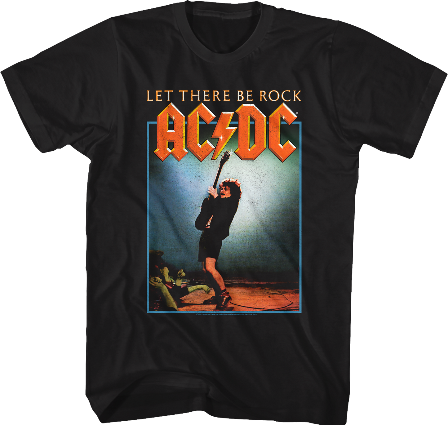 Let There Be Rock Album Cover ACDC Shirt