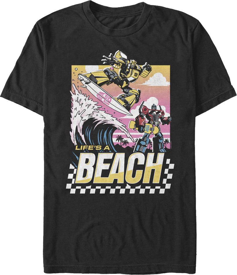 Life's A Beach Transformers T-Shirt