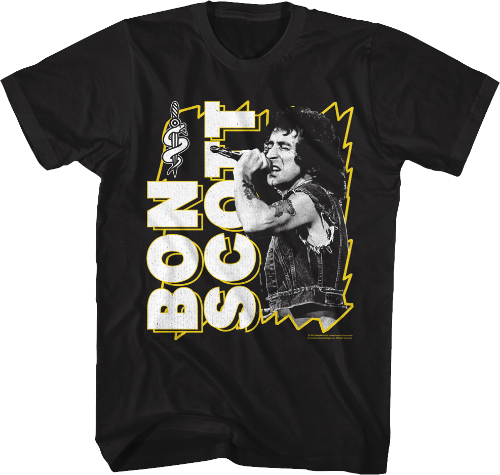 Lightning Frame Bon Scott T-Shirt