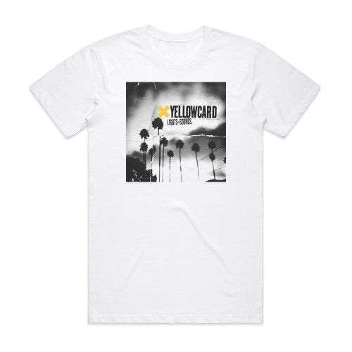 Yellowcard Lights And Sounds Album Cover T-Shirt White