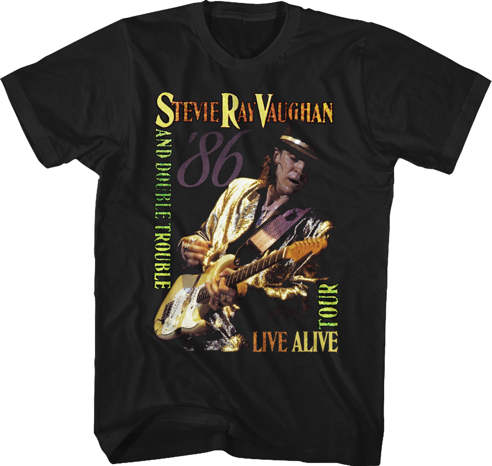 Live Alive Tour Stevie Ray Vaughan T-Shirt