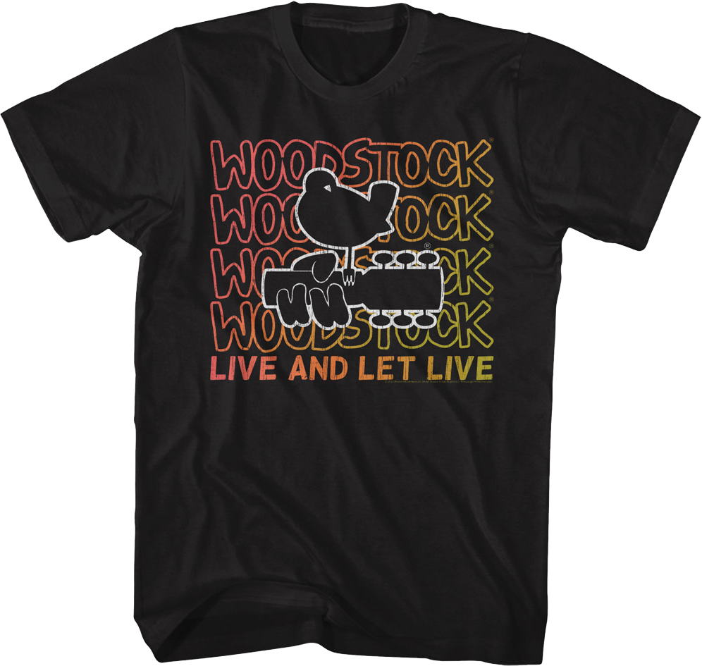 Live And Let Live Woodstock T-Shirt