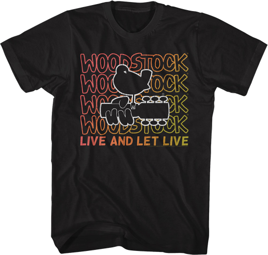 Live And Let Live Woodstock T-Shirt