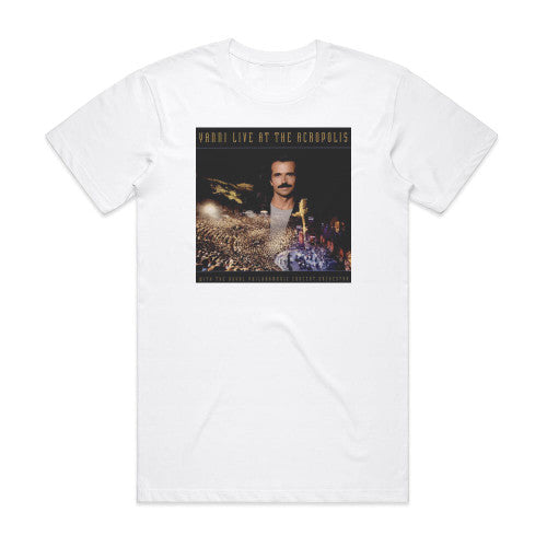 Yanni Live At The Acropolis Album Cover T-Shirt White