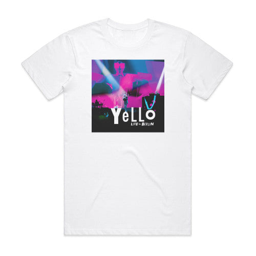 Yello Live In Berlin Album Cover T-Shirt White