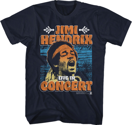 Live In Concert Jimi Hendrix T-Shirt