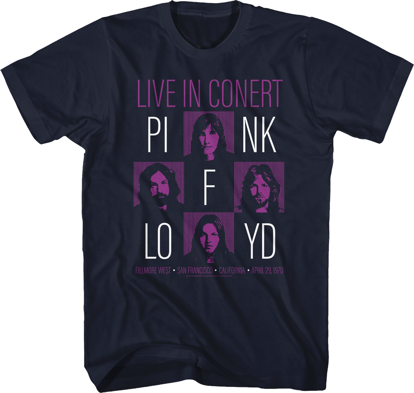 Live In Concert Pink Floyd T-Shirt