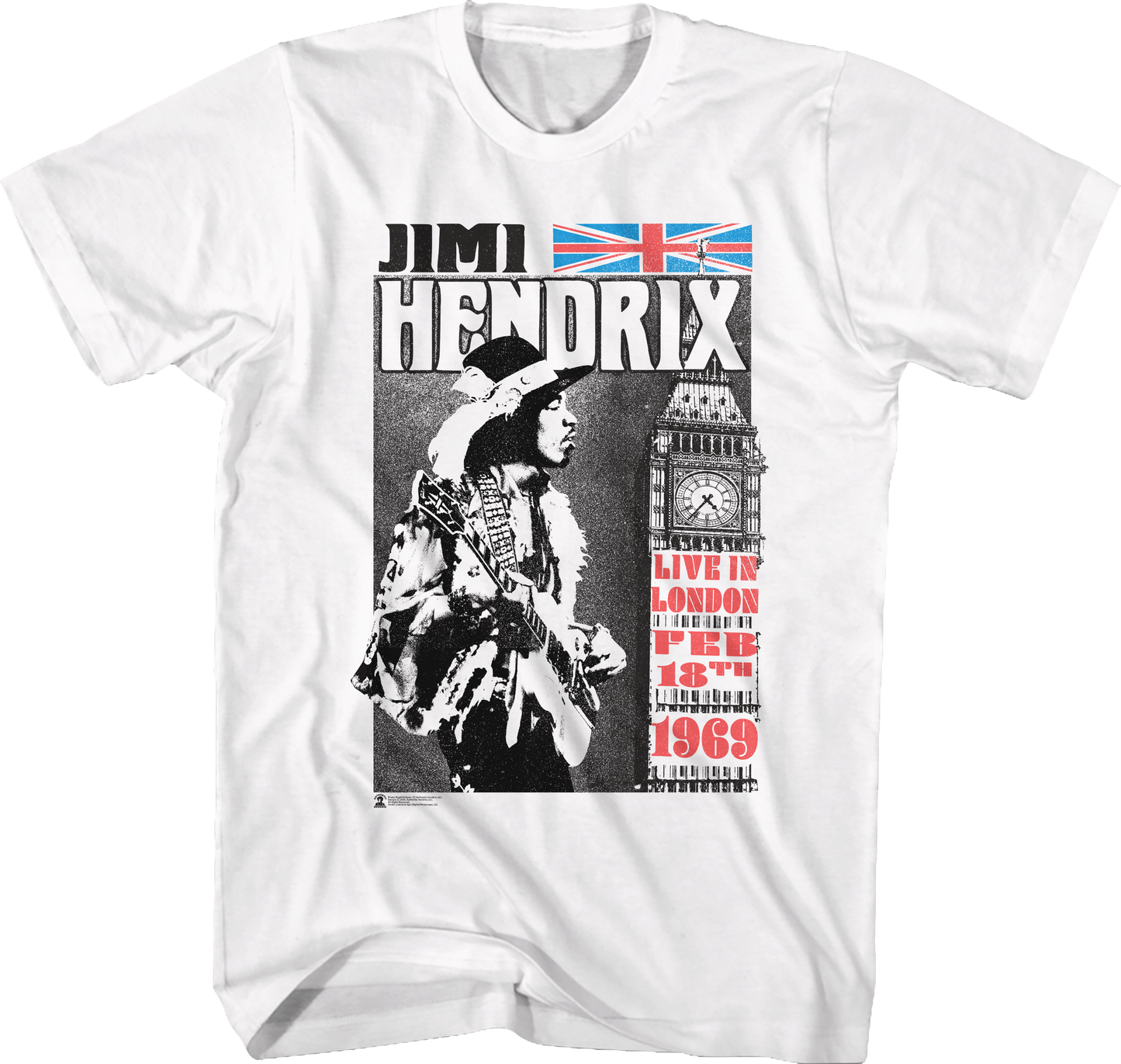 Live In London Jimi Hendrix T-Shirt