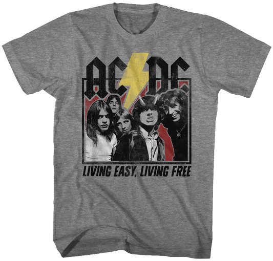 Living Easy Living Free ACDC T-Shirt