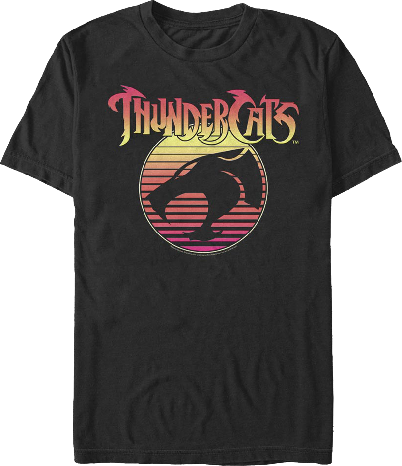 Logo With Sunset Blinds ThunderCats T-Shirt