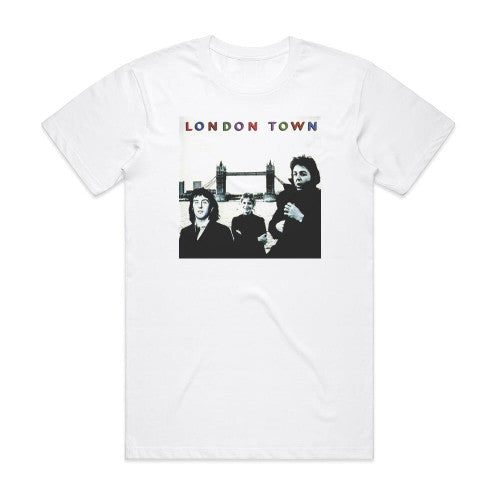 Wings London Town Album Cover T-Shirt White