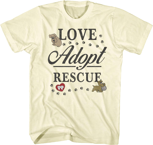 Love Adopt Rescue Pound Puppies T-Shirt